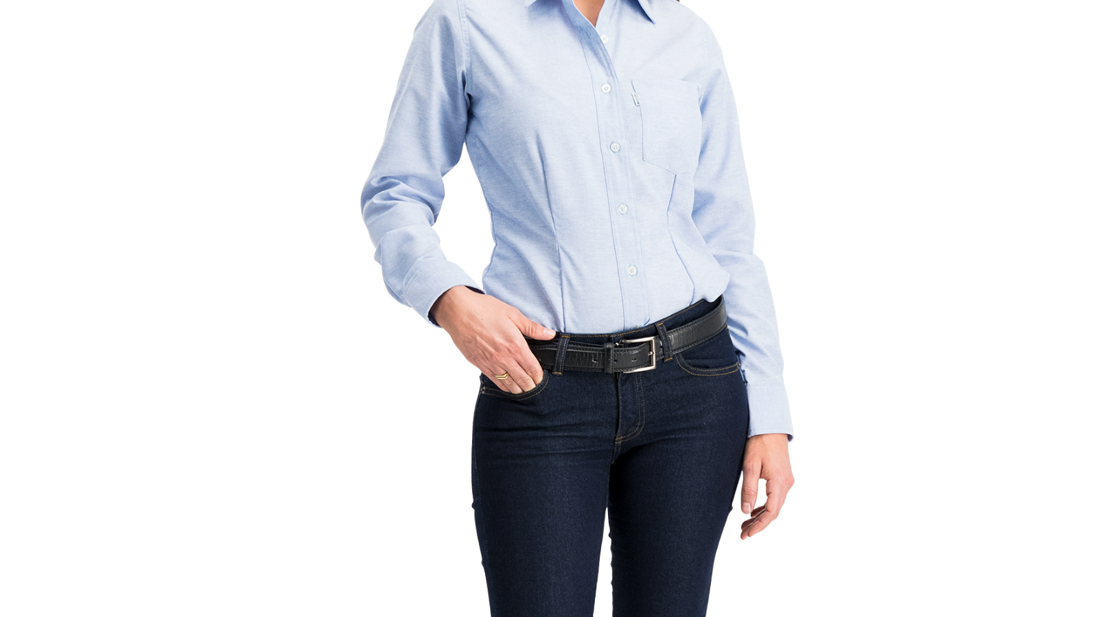 Blusa Casual Gabardina Oxford (NUEVO)